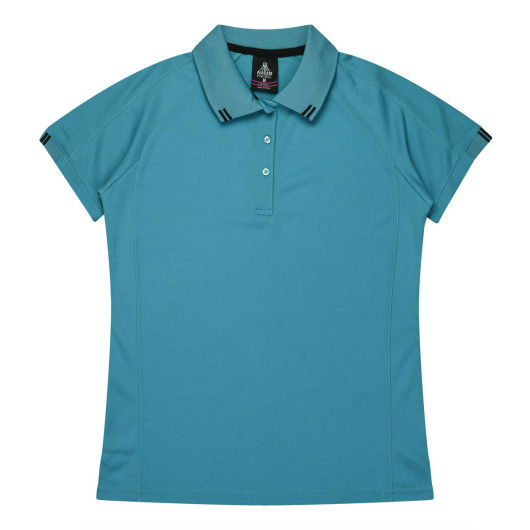 Watson Womens Polos Teal Black